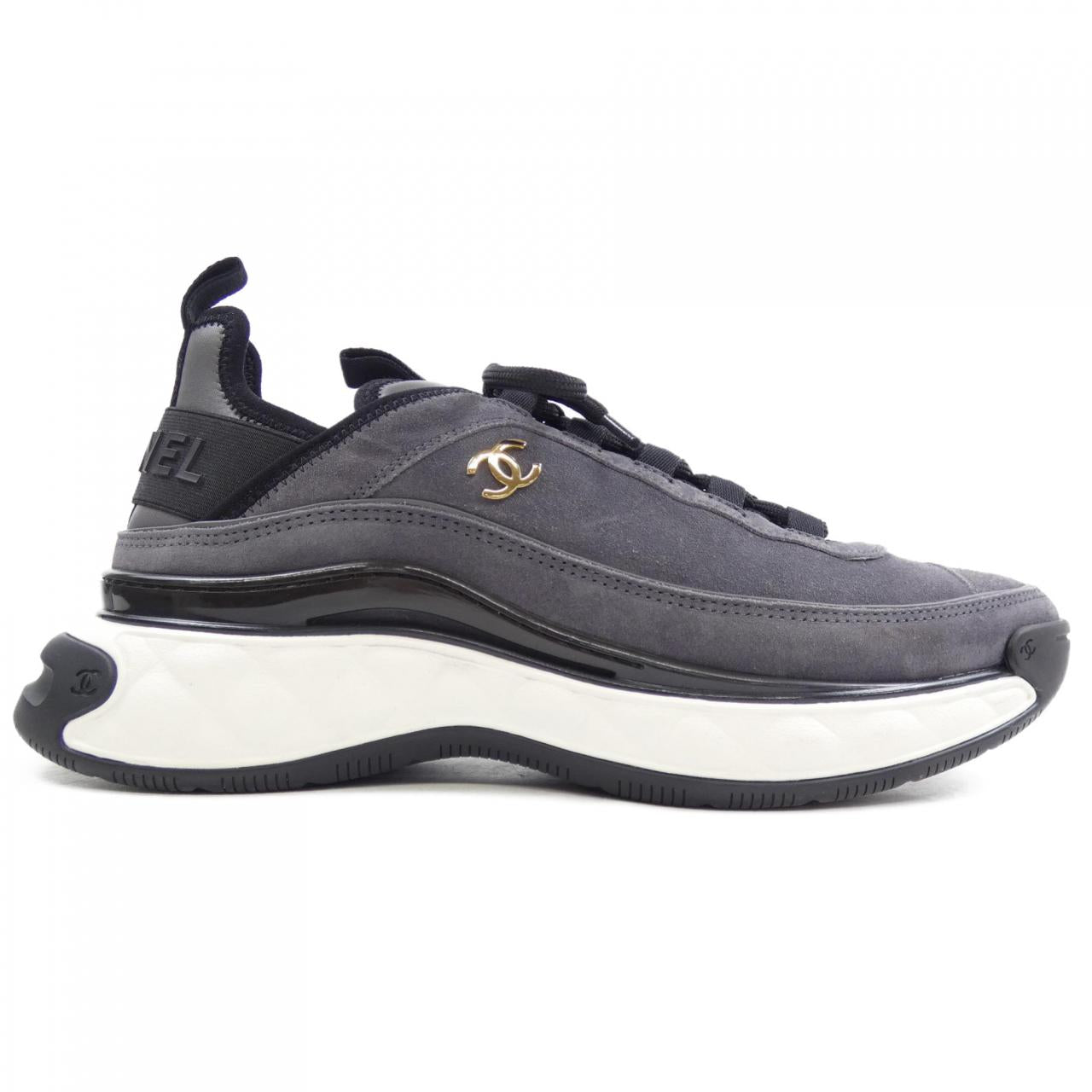 Chanel G45331B14494 Suede Calfskin Sneakers