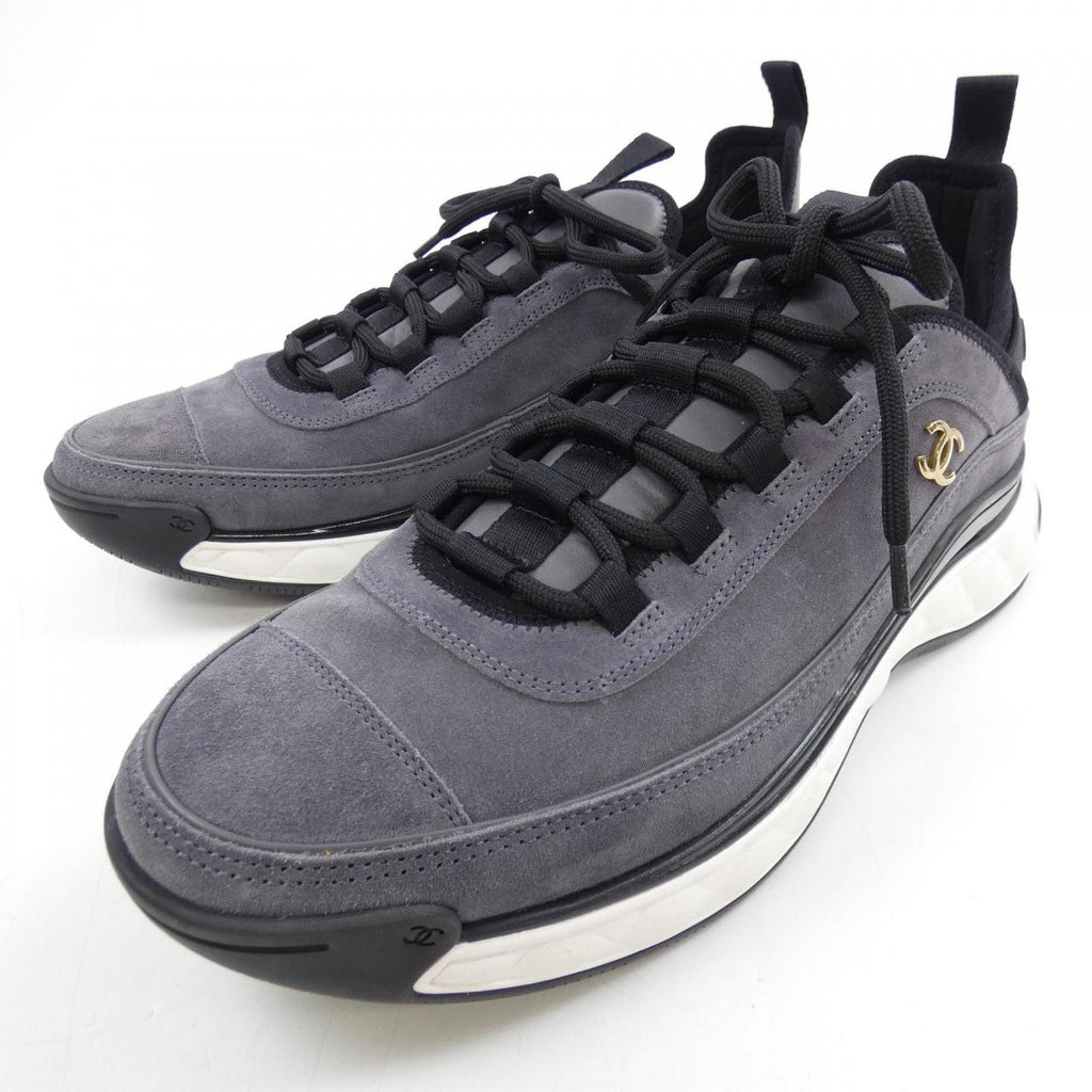 Chanel G45331B14494 Suede Calfskin Sneakers