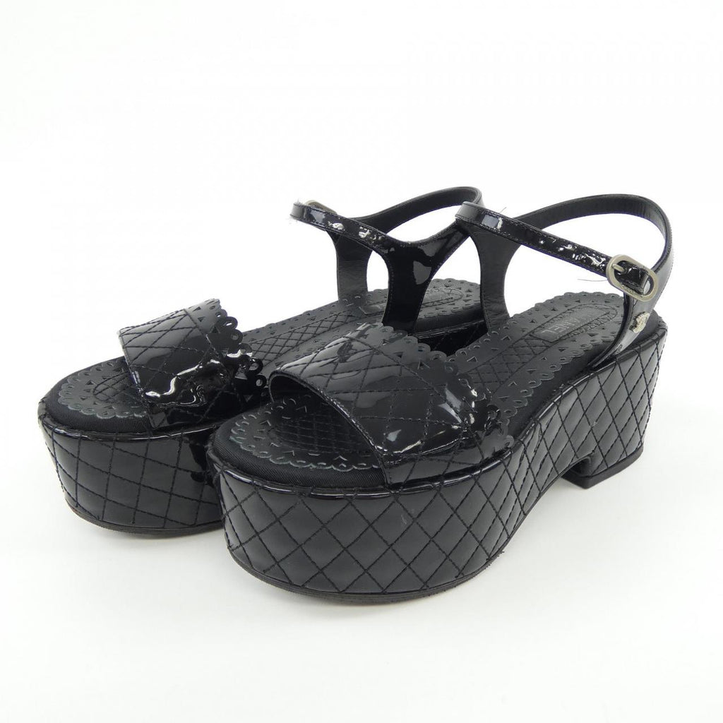 Chanel G31341X01012 Patent Calfskin Sandals