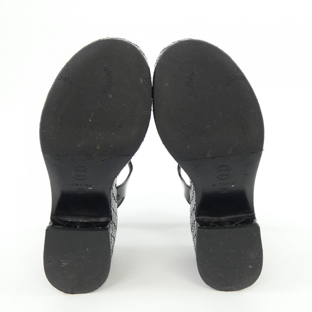 Chanel G31341X01012 Patent Calfskin Sandals