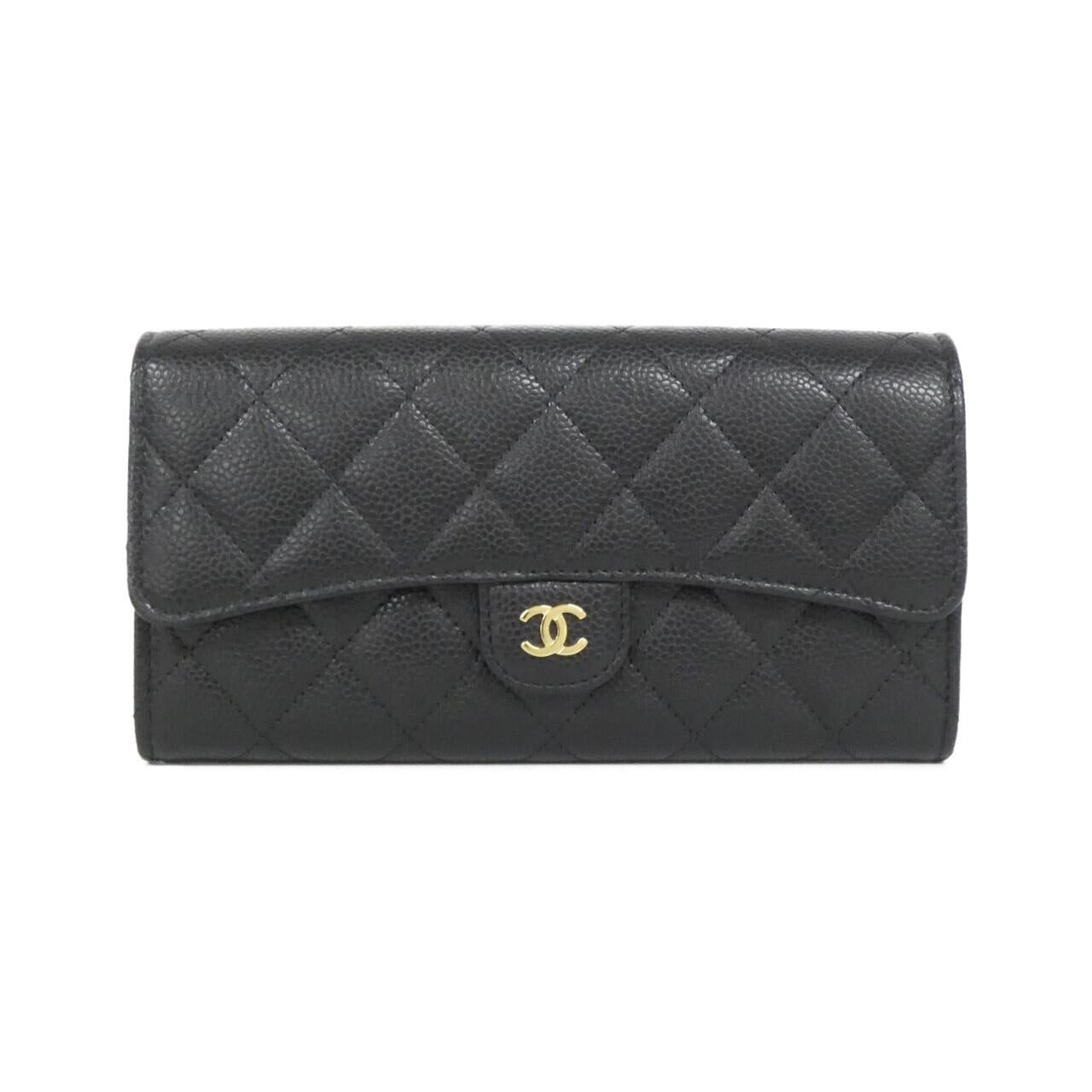 Chanel Timeless Classic Line Caviar Skin Long Wallet