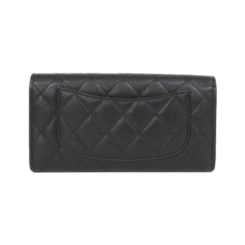 Chanel Timeless Classic Line Caviar Skin Long Wallet