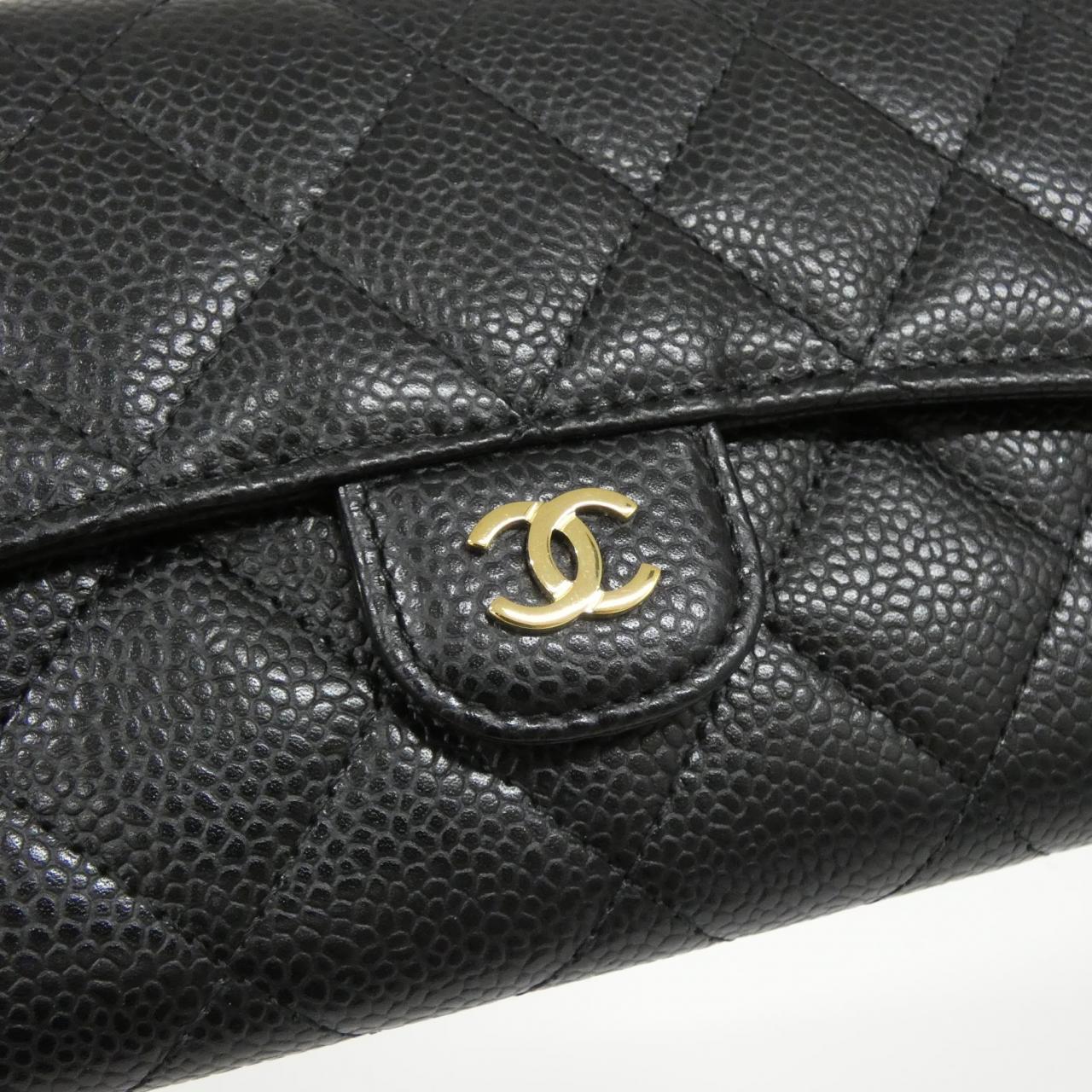 Chanel Timeless Classic Line Caviar Skin Long Wallet