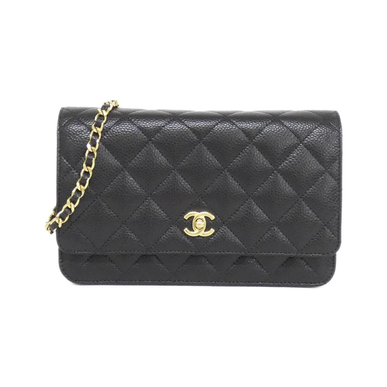 Chanel AP4241 Caviar Wallet on Chain