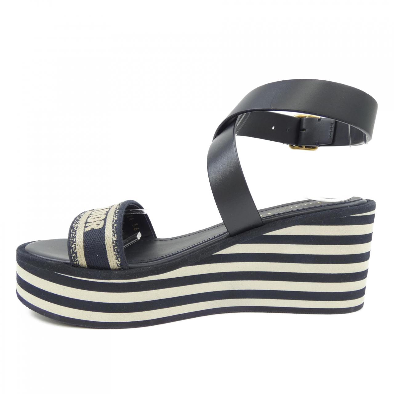 Christian Dior Embroidery Cotton Sandals