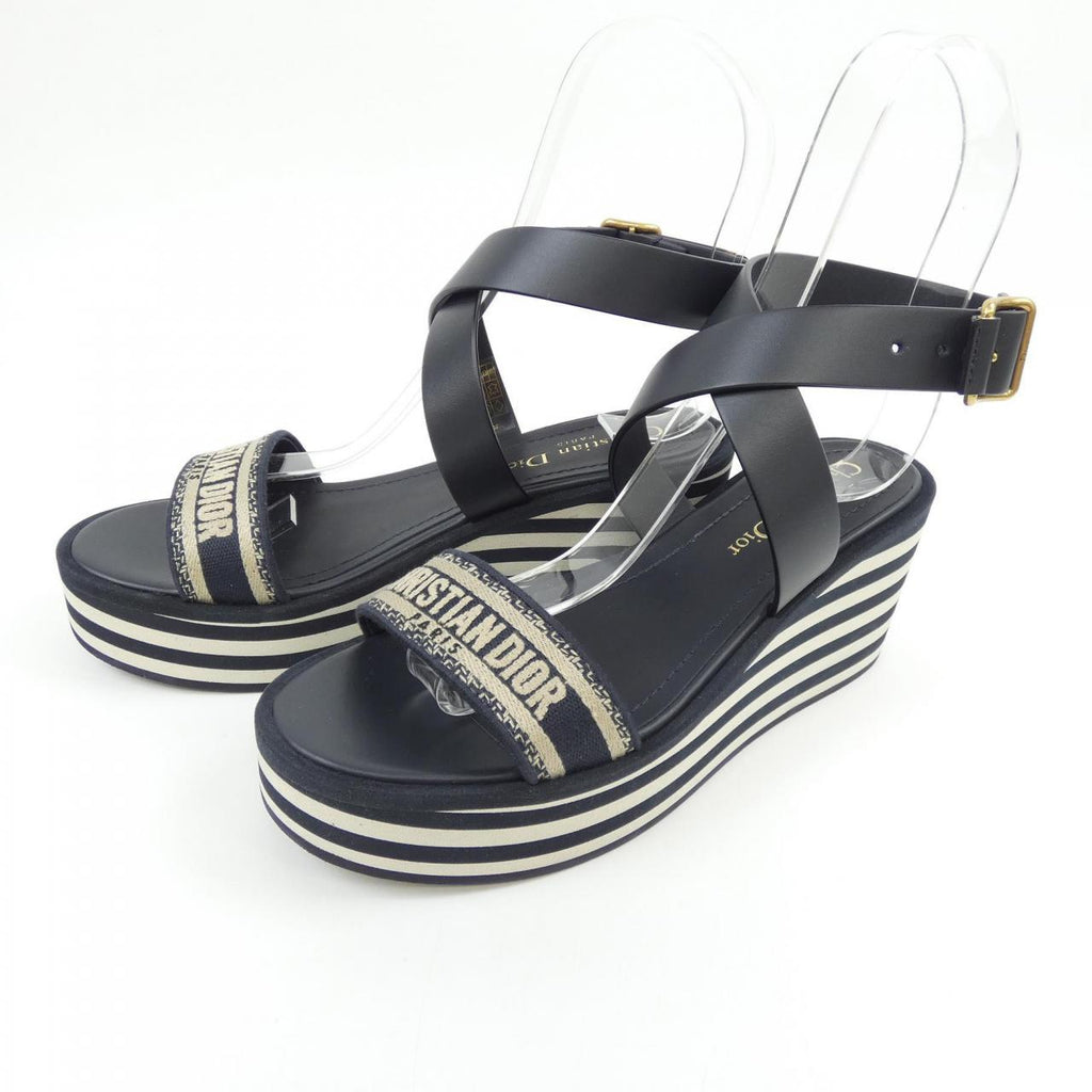 Christian Dior Embroidery Cotton Sandals