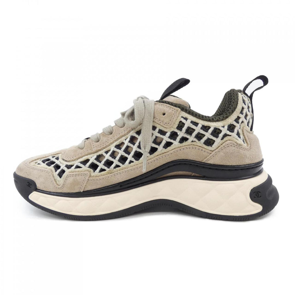 Chanel G37126Y55130 Suede Calfskin Embroidery Sneaker