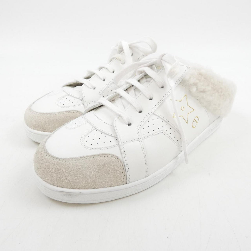 Christian Dior KCK369VES Calfskin Lamb Shearling Sneaker