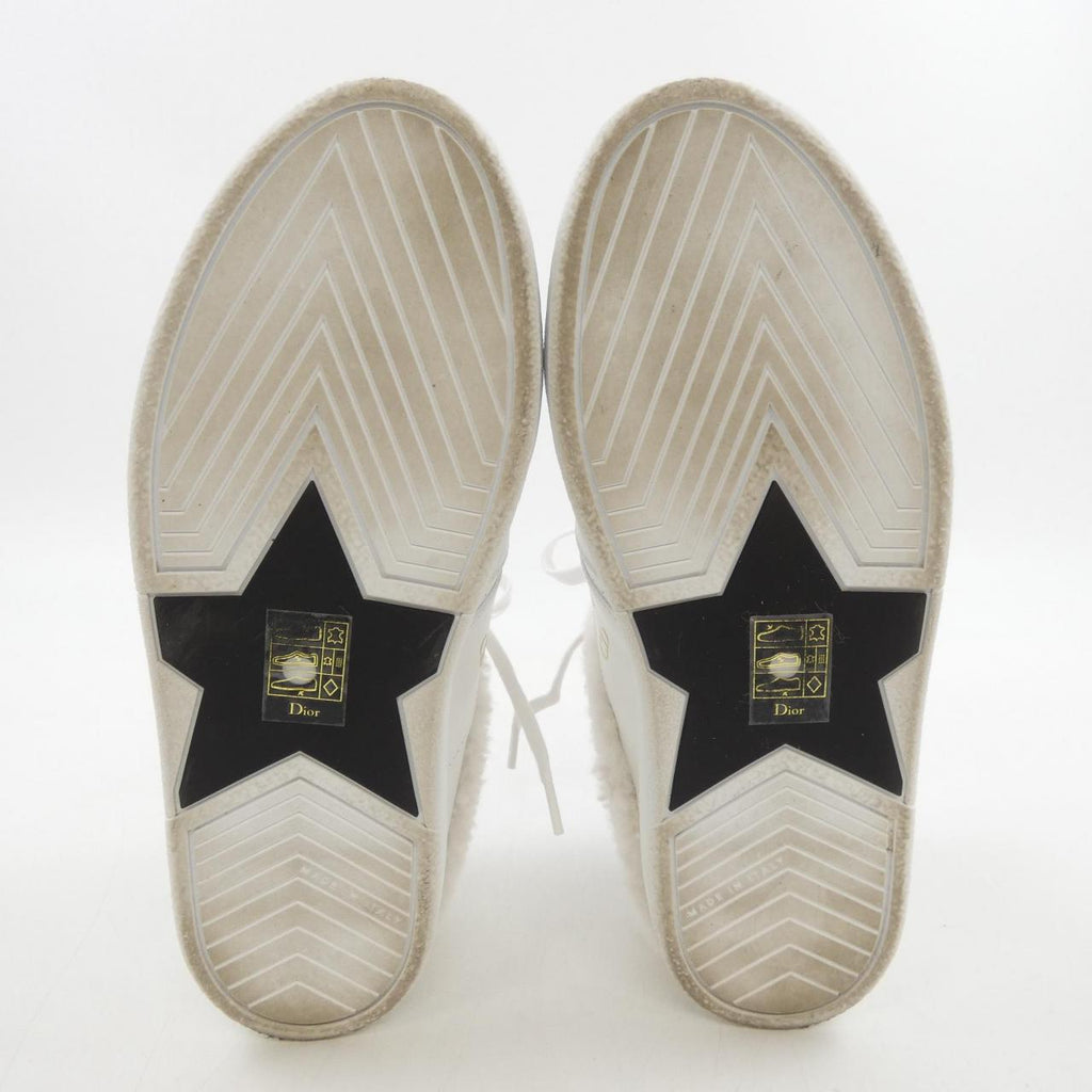 Christian Dior KCK369VES Calfskin Lamb Shearling Sneaker