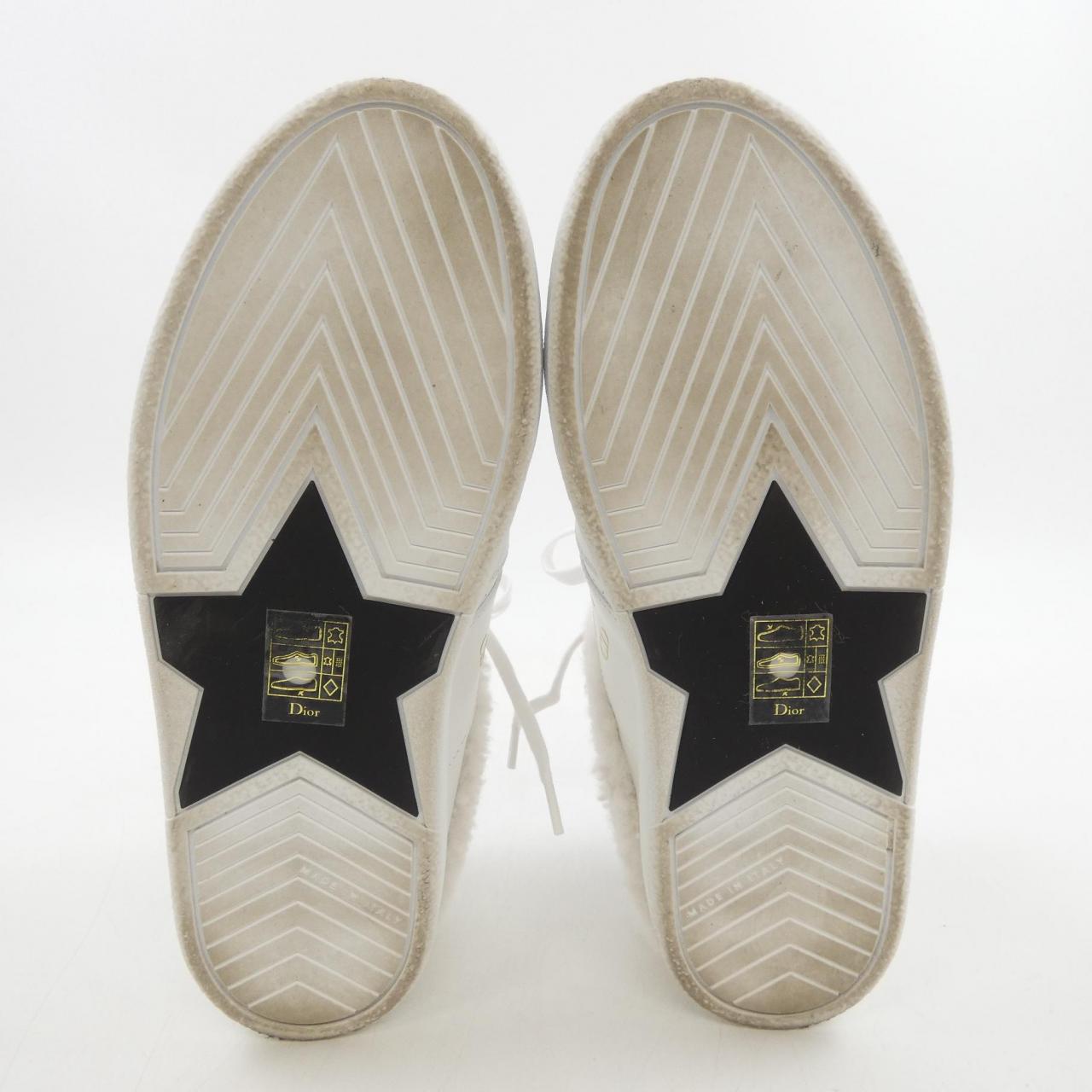 Christian Dior KCK369VES Calfskin Lamb Shearling Sneaker