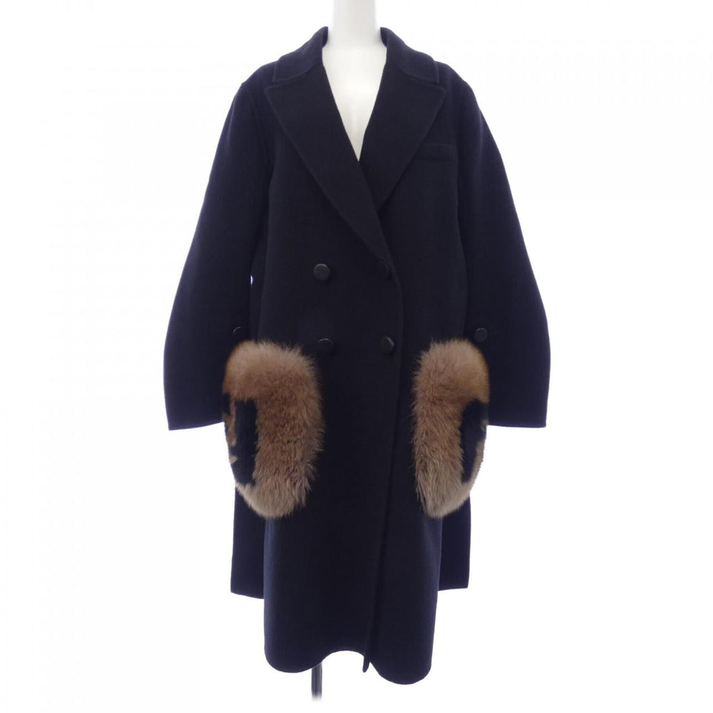 Fendi FF8521 A5G0 Wool Coat