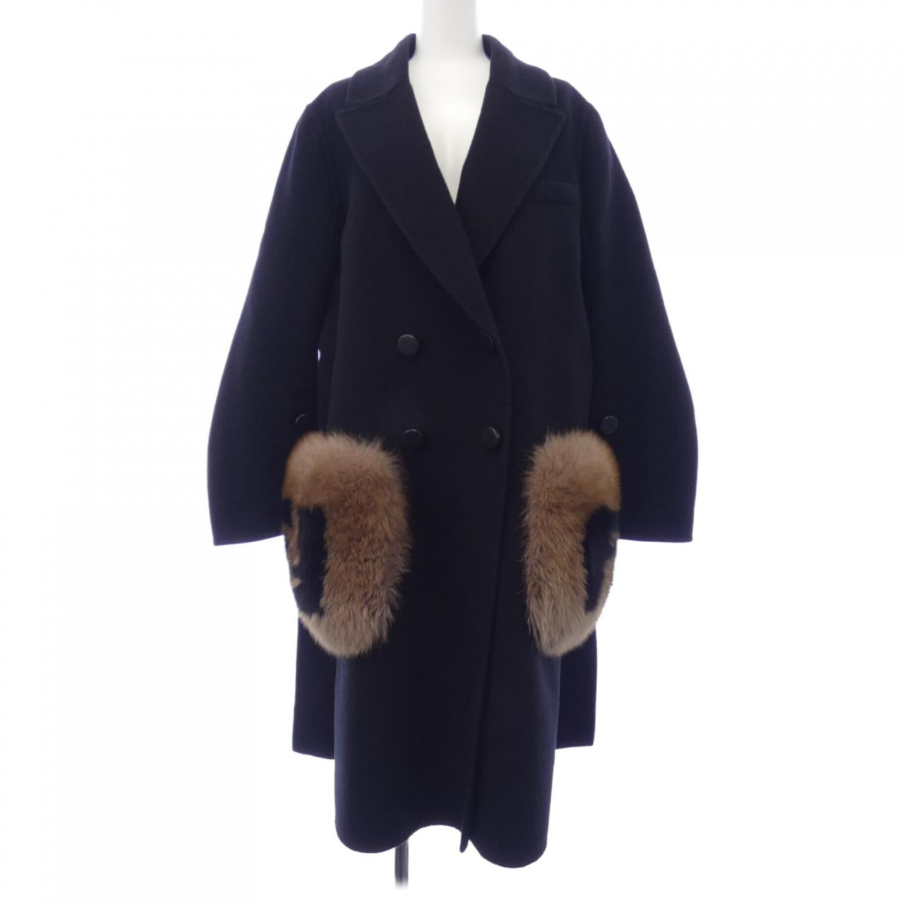 Fendi FF8521 A5G0 Wool Coat
