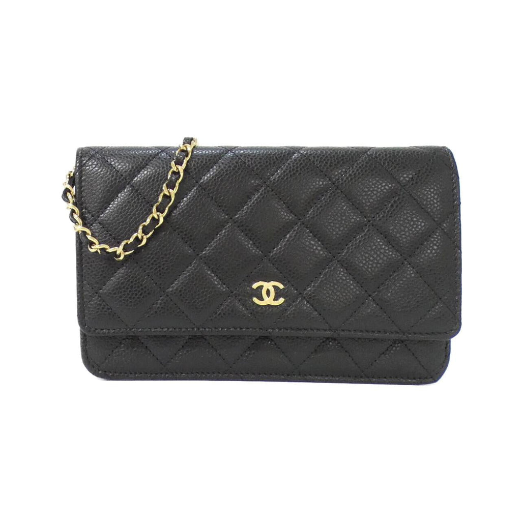 Chanel Timeless Classic Caviar Skin Wallet on Chain