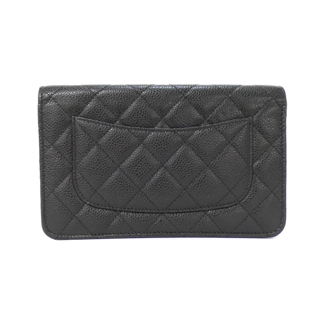 Chanel Timeless Classic Caviar Skin Wallet on Chain