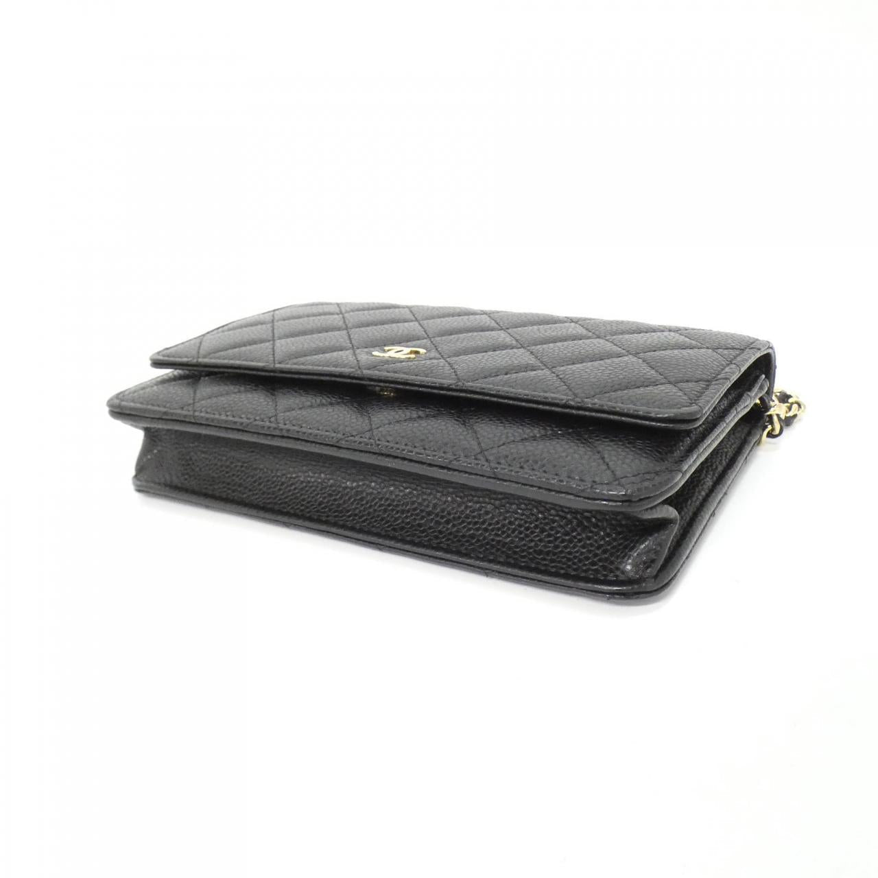 Chanel Timeless Classic Caviar Skin Wallet on Chain