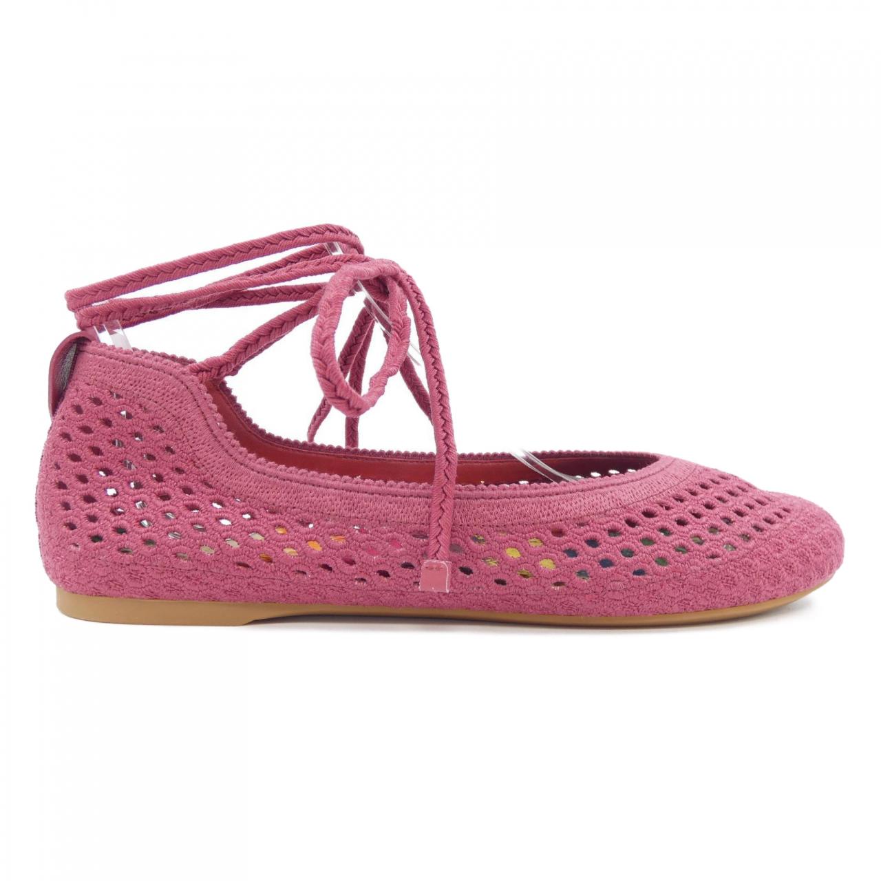 Christian Dior DIOR POEME Mesh Cotton Flat Shoes