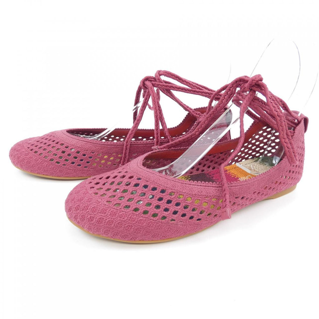 Christian Dior DIOR POEME Mesh Cotton Flat Shoes