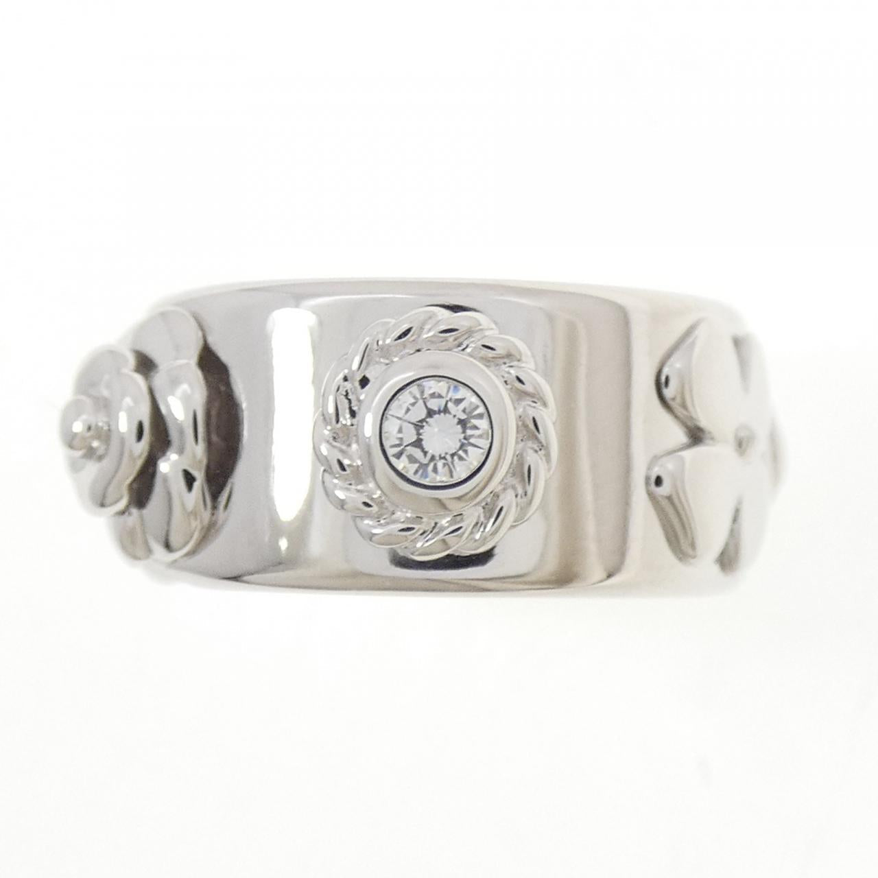 Chanel Three Symbols 750 White Gold Diamond Ring