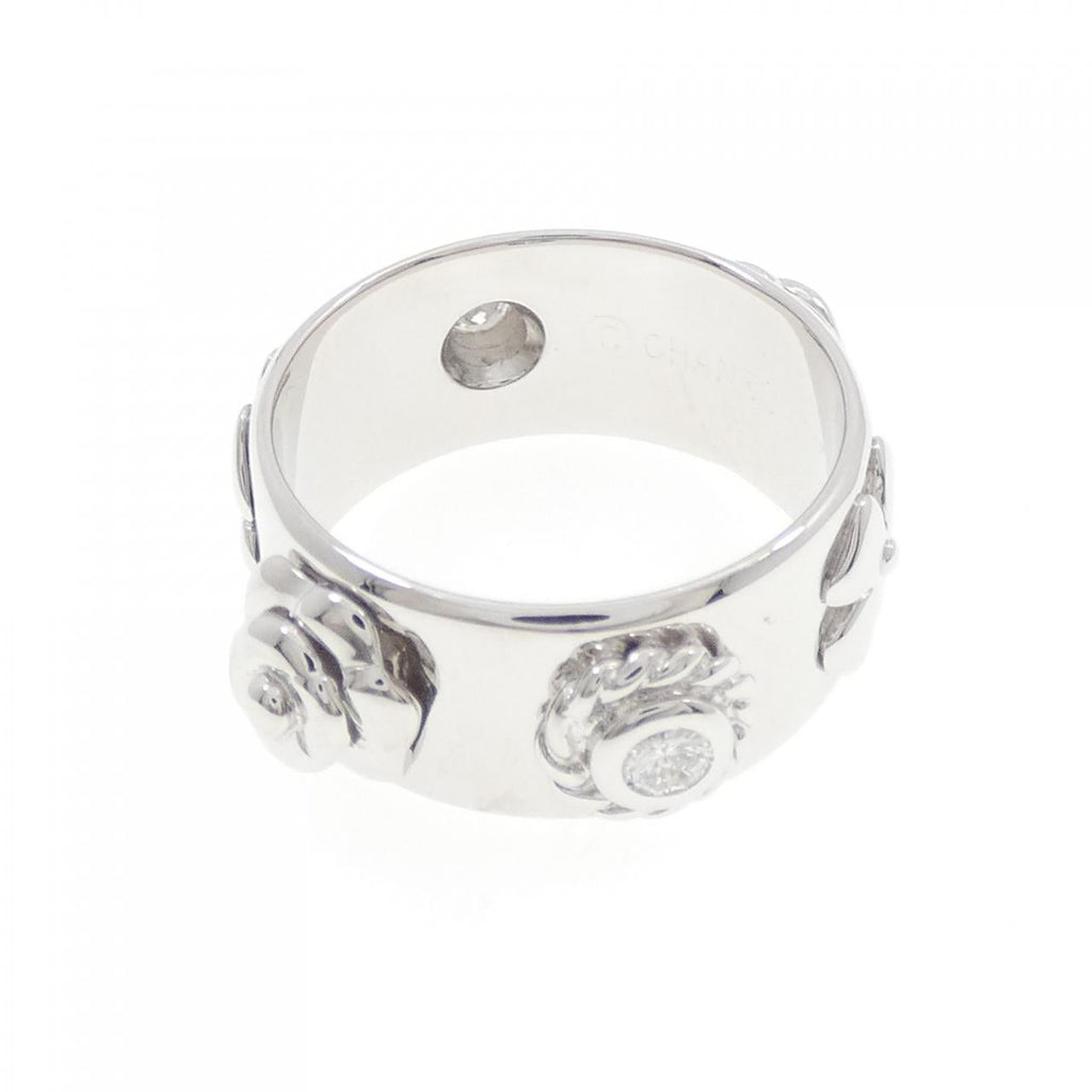 Chanel Three Symbols 750 White Gold Diamond Ring