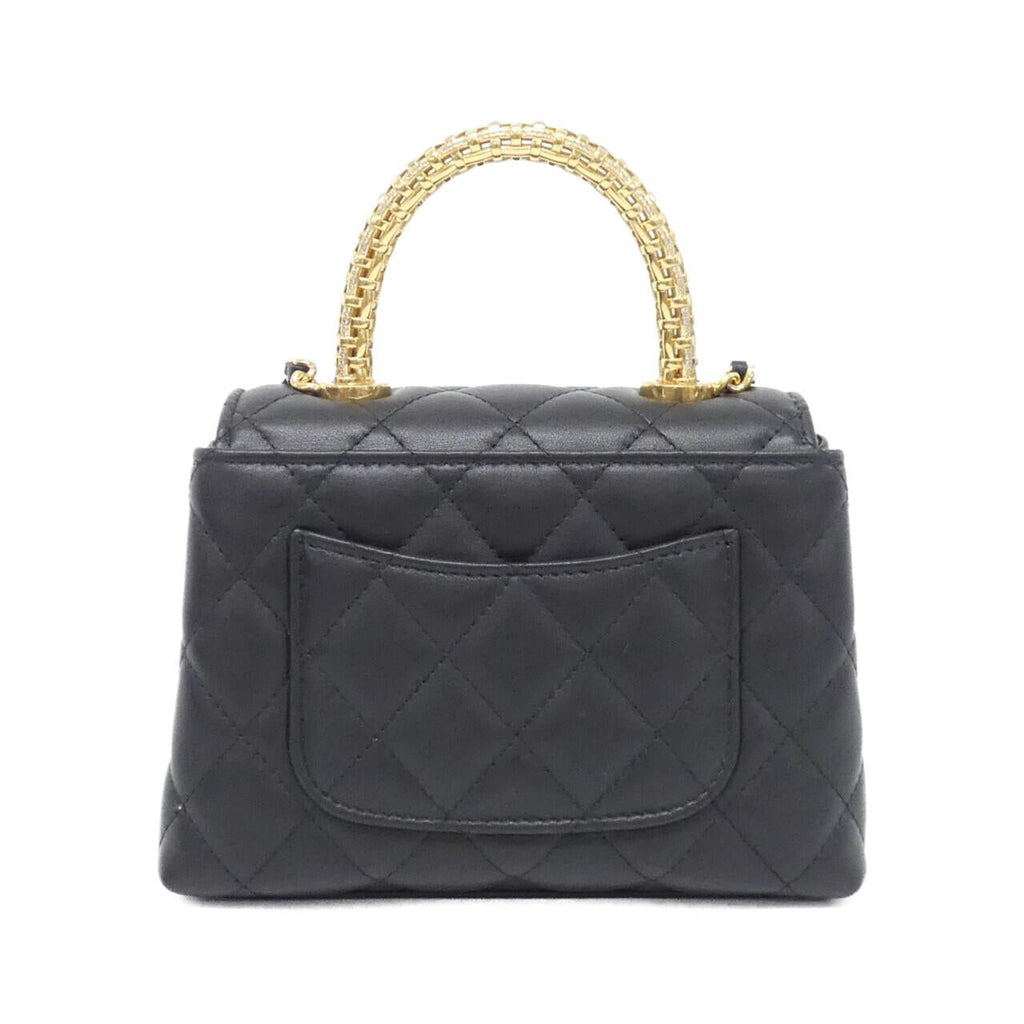 Chanel COCO HANDLE Calf Chain Clutch
