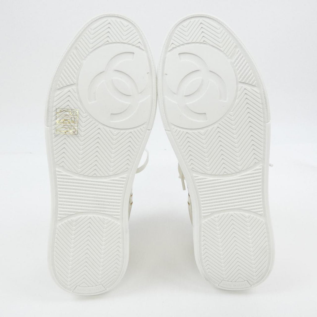 Chanel G45079B15512 Laminated Calfskin Sneakers