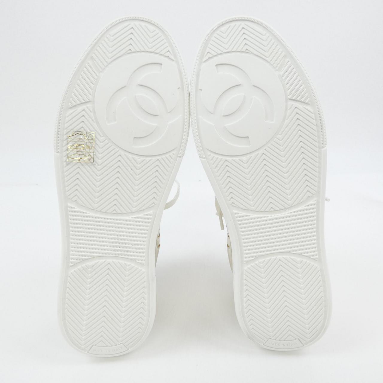 Chanel G45079B15512 Laminated Calfskin Sneakers