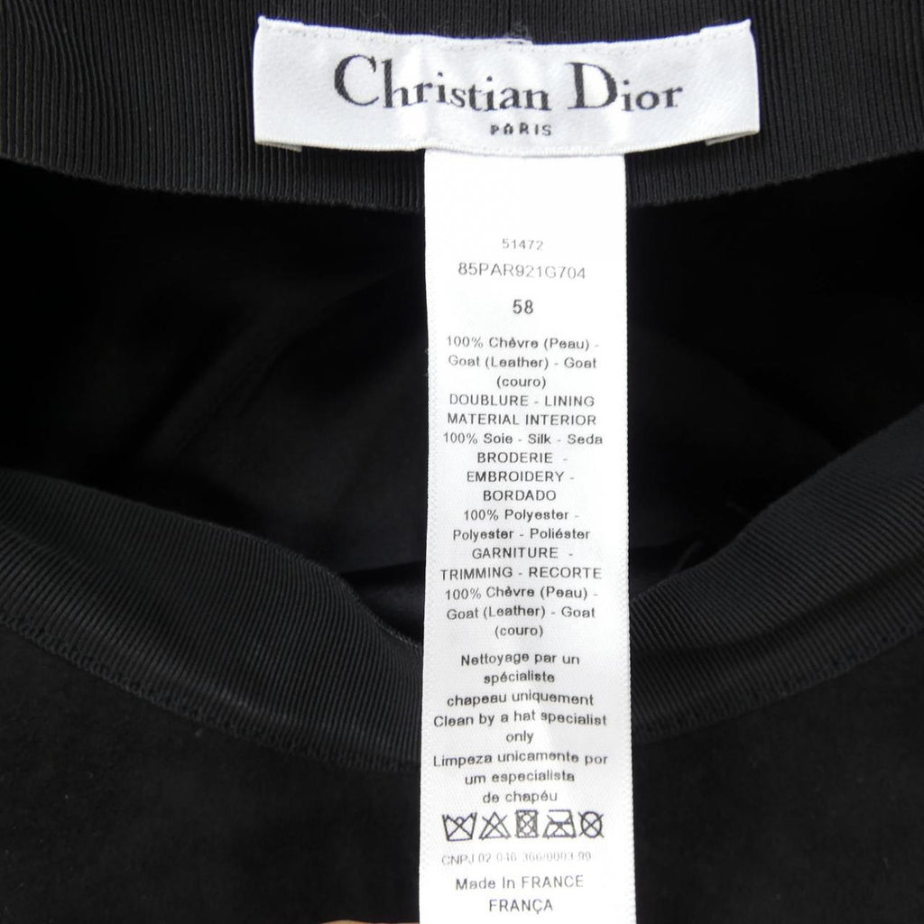 Christian Dior 85PAR921G704 Leather Cap