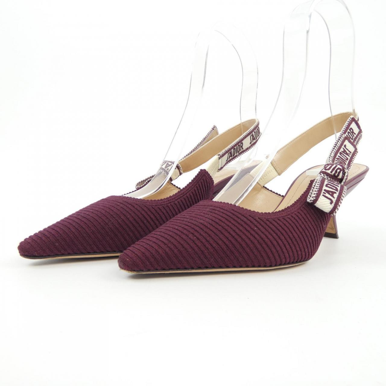 Christian Dior J'ADIOR Embroidered Cotton Pumps