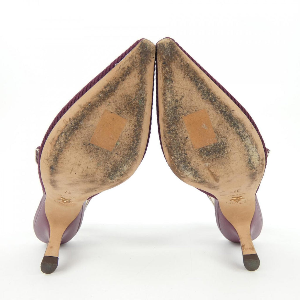 Christian Dior J'ADIOR Embroidered Cotton Pumps