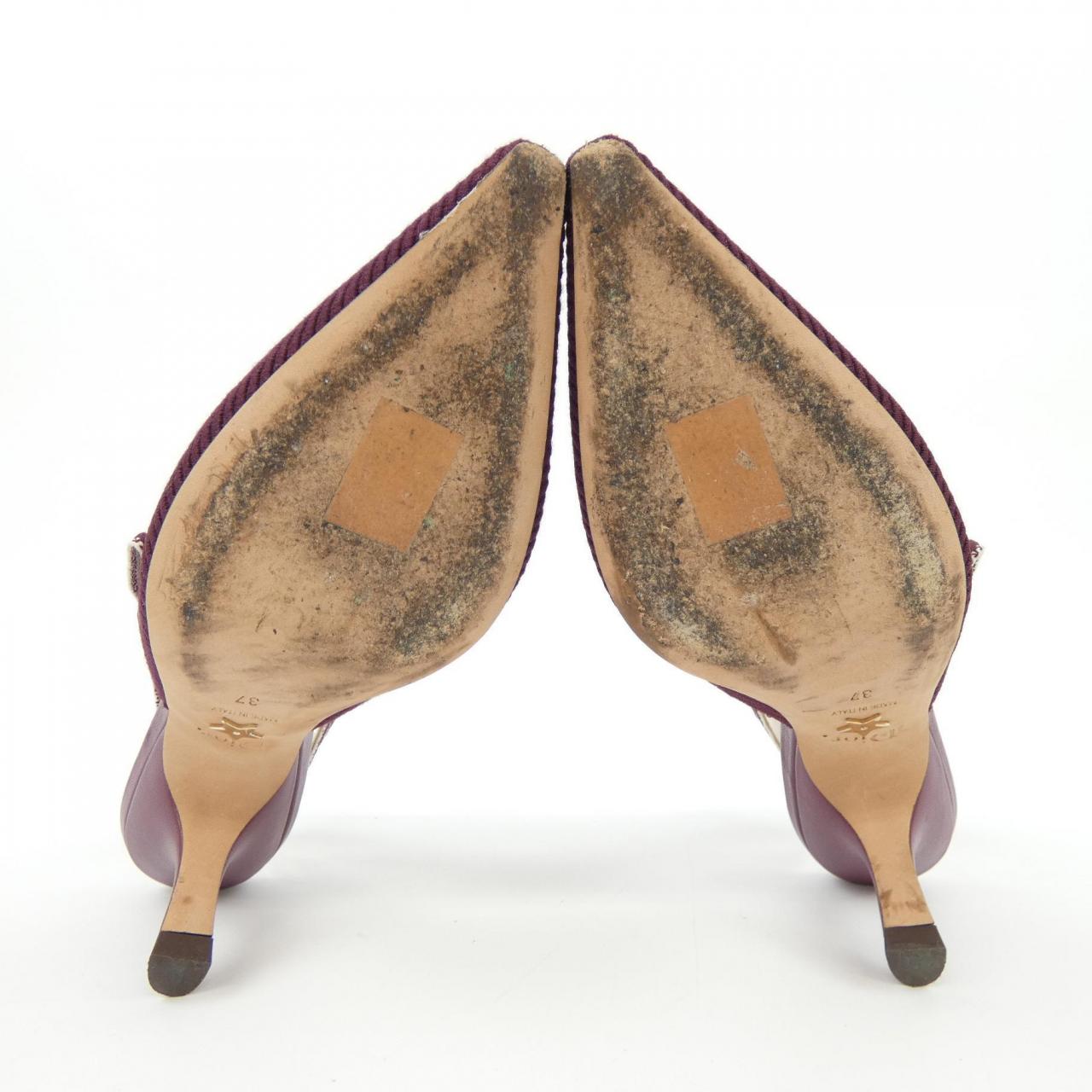 Christian Dior J'ADIOR Embroidered Cotton Pumps