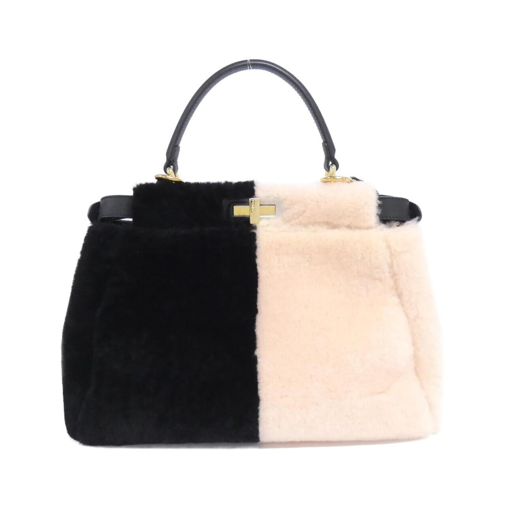Fendi Peekaboo Shearling Calf Bag