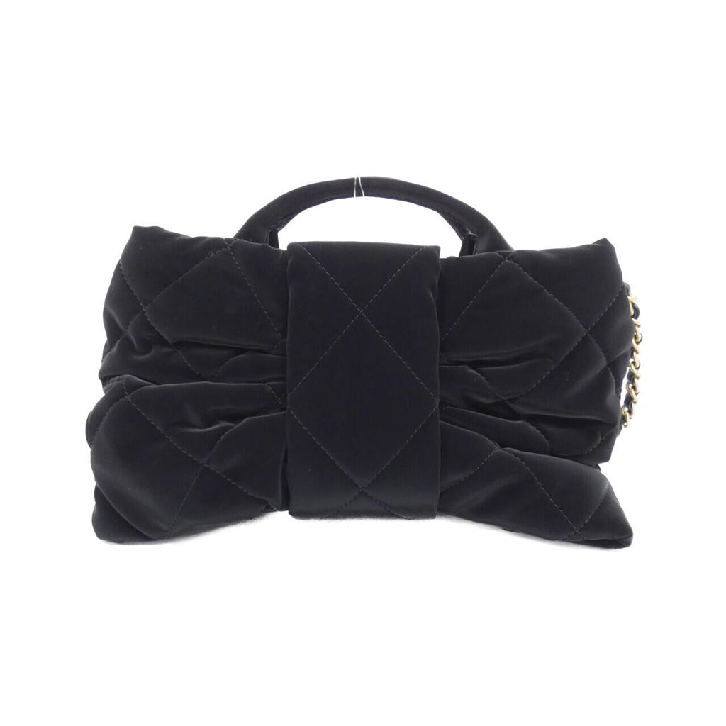 Chanel AS5849 Velvet Effect Nylon Shoulder Bag
