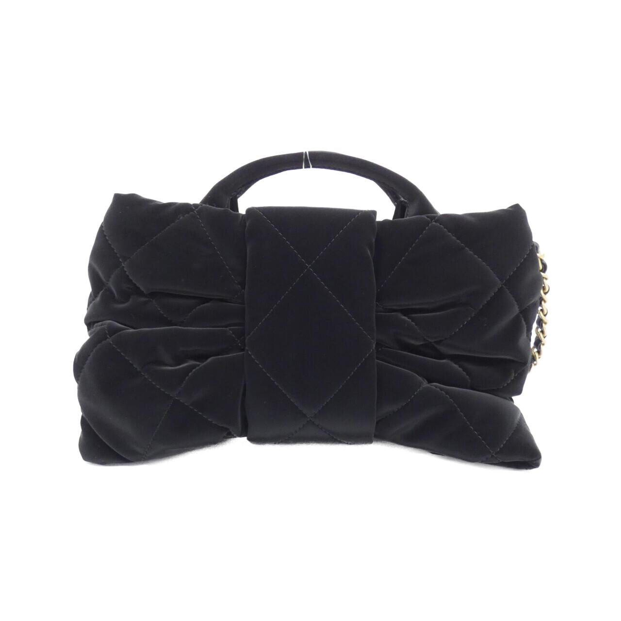 Chanel AS5849 Velvet Effect Nylon Shoulder Bag