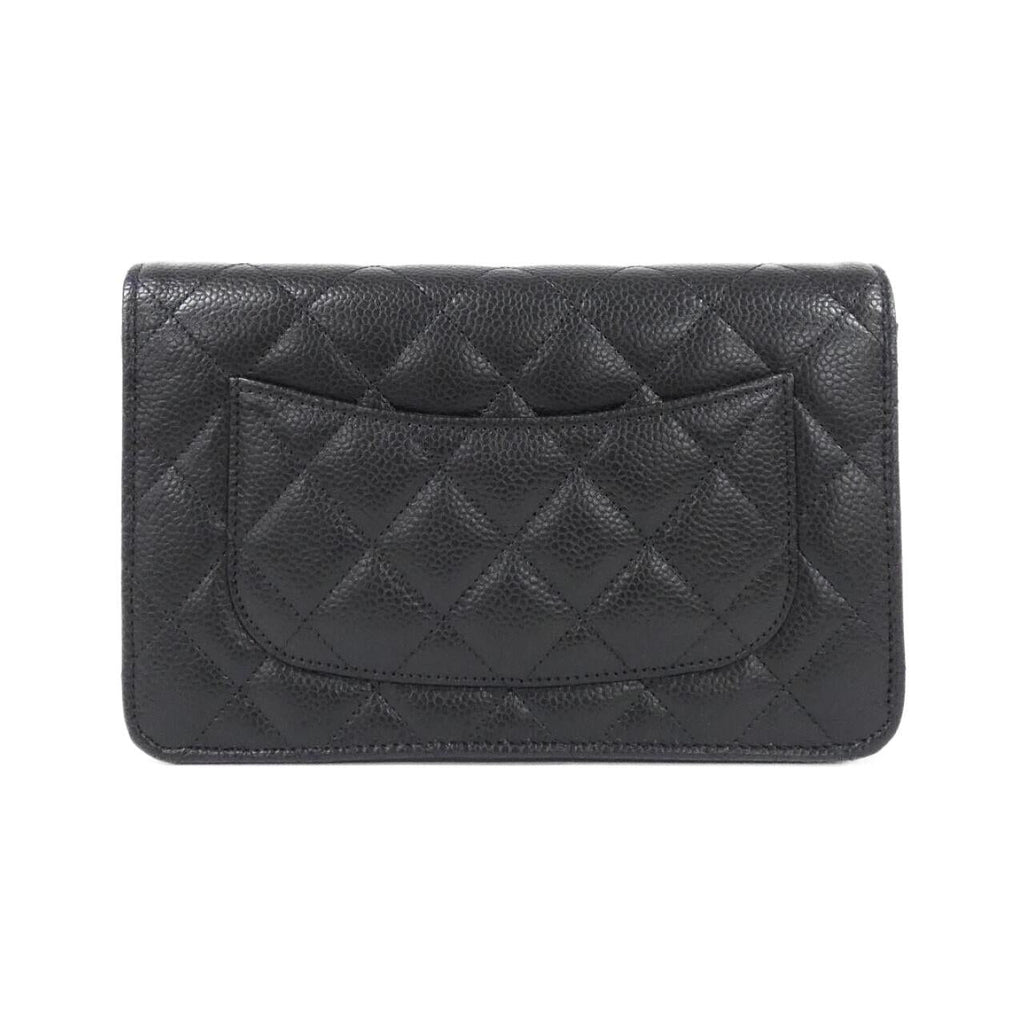 Chanel Timeless Classic Caviar Skin Chain Wallet