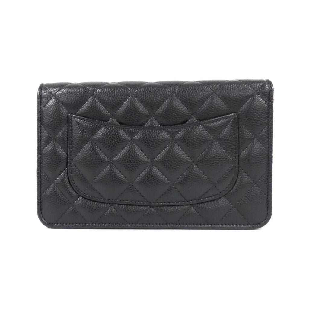 Chanel Timeless Classic Caviar Skin Chain Wallet