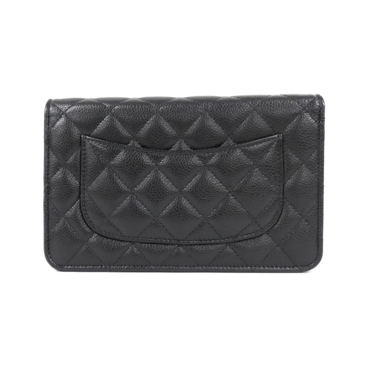 Chanel Timeless Classic Caviar Skin Chain Wallet