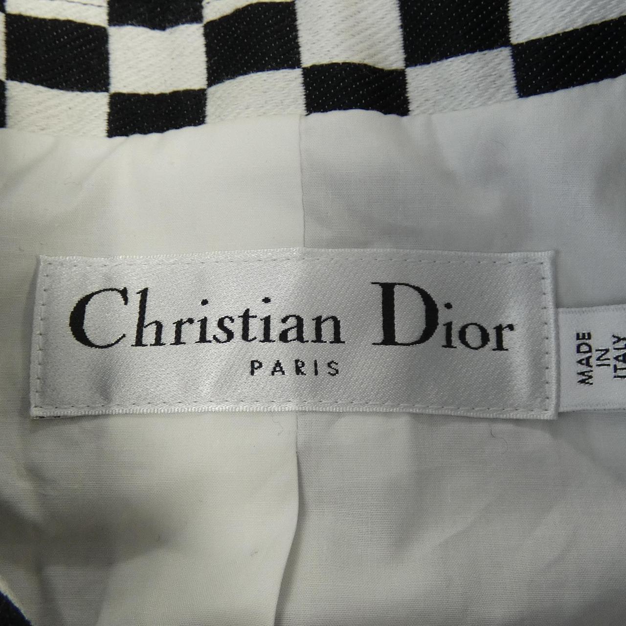 Christian Dior 8E21701A1730 Check Wool Coat