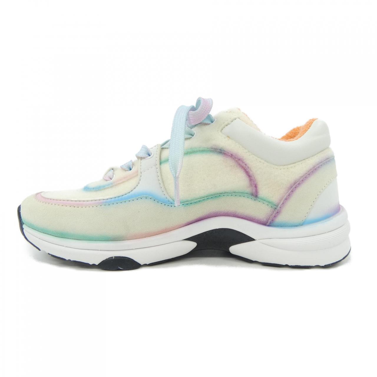 Chanel G34360Y54482 Fabric & Suede Calfskin Sneakers