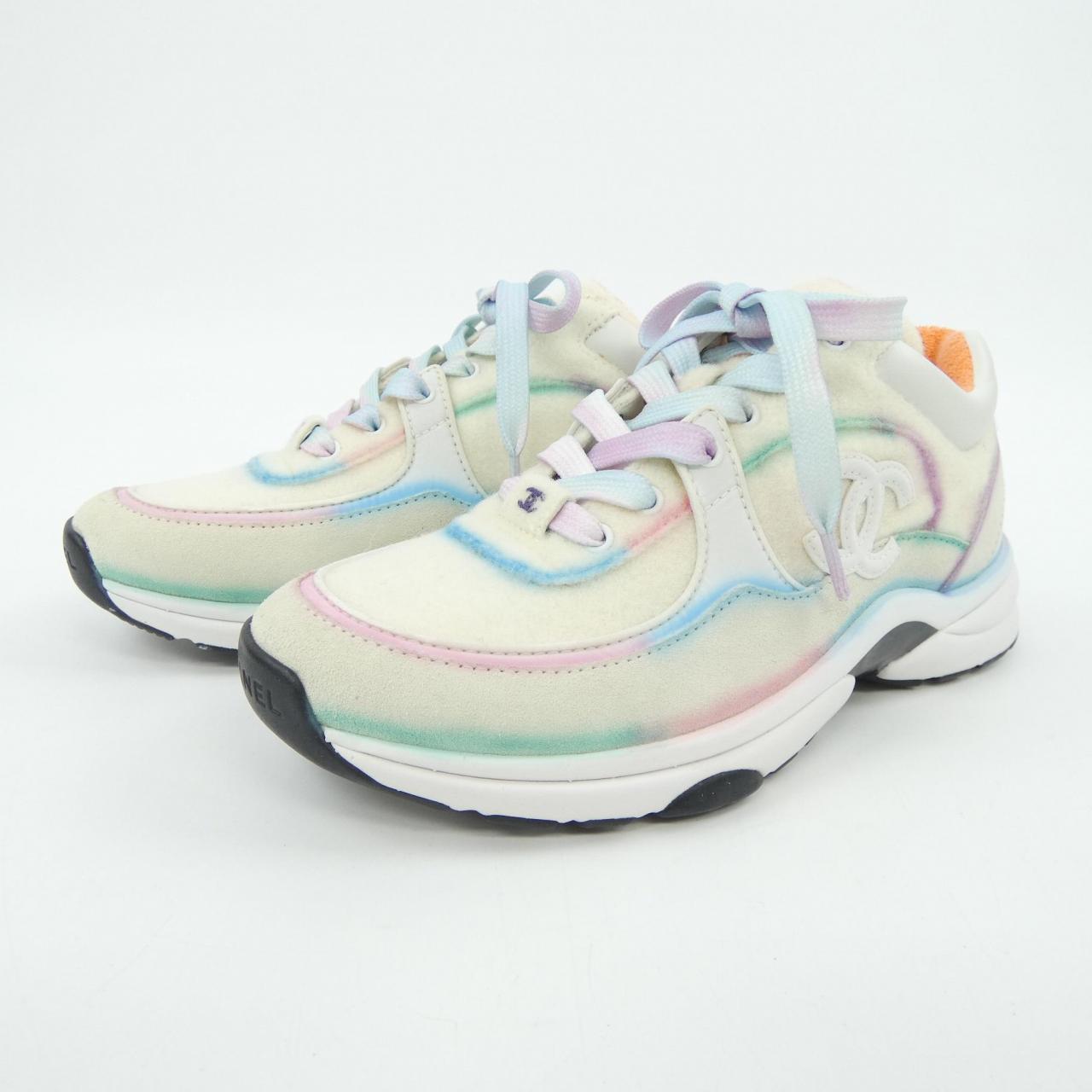 Chanel G34360Y54482 Fabric & Suede Calfskin Sneakers