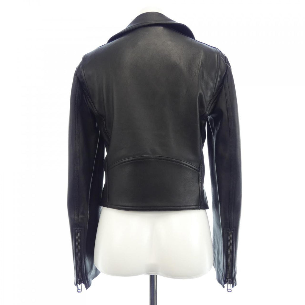 Fendi FPJ706 NBA Leather Riders Jacket