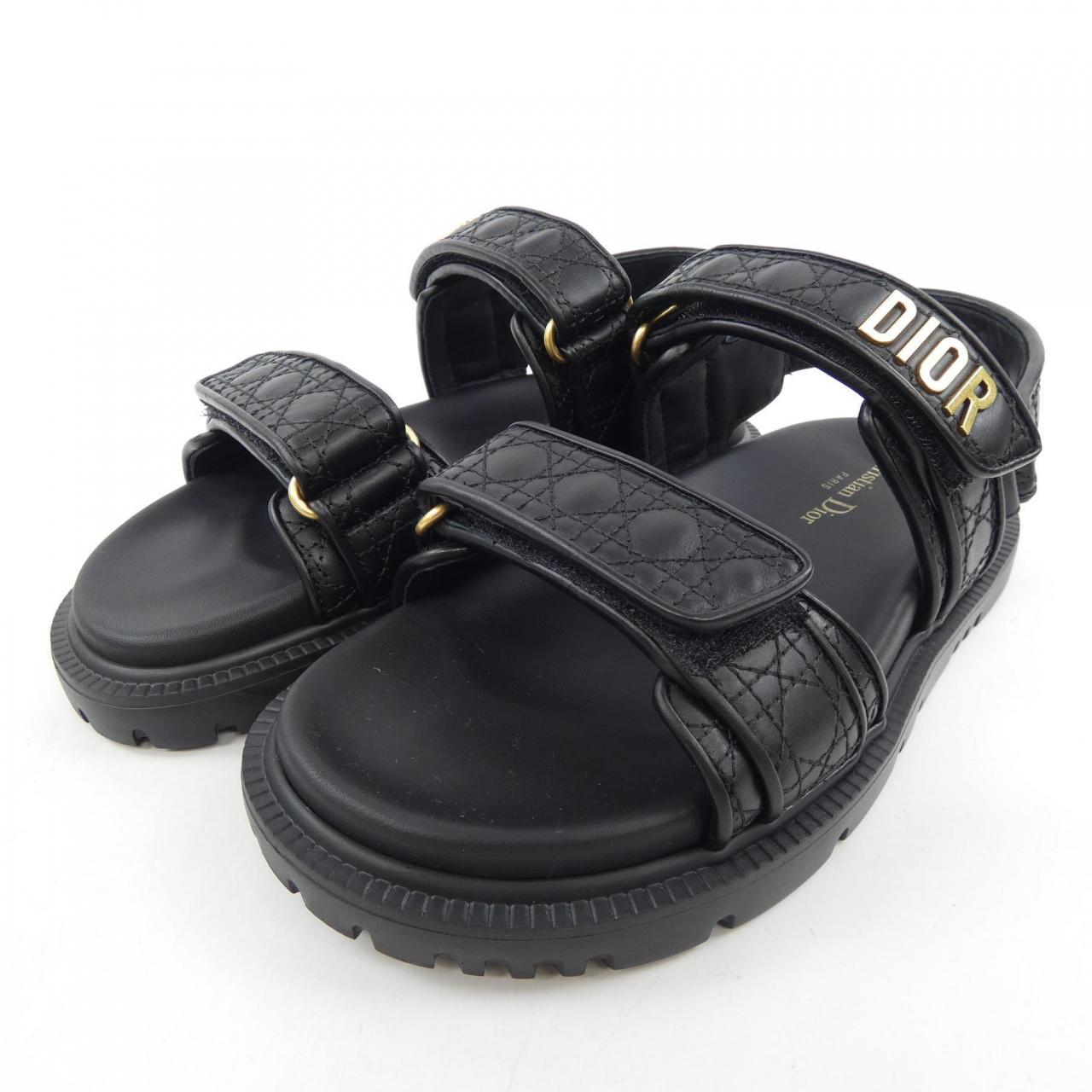 Christian Dior DIORACT Cannage Quilting Calfskin Sandals