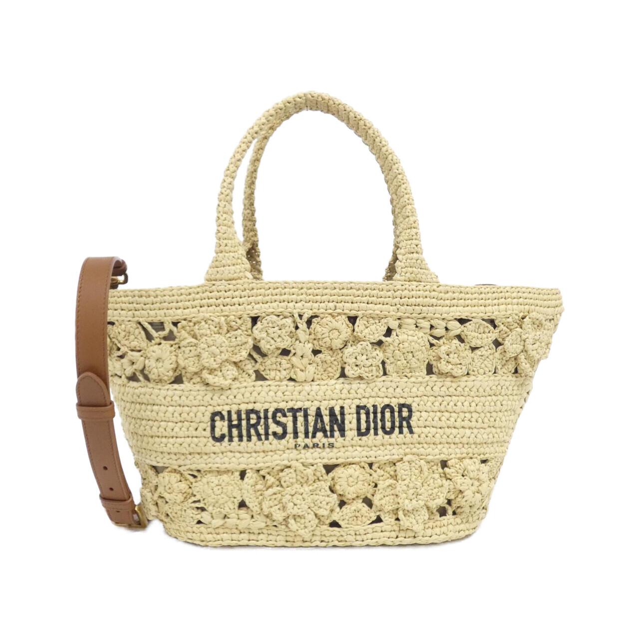 Christian Dior Panier Chapeau Raffia Bag