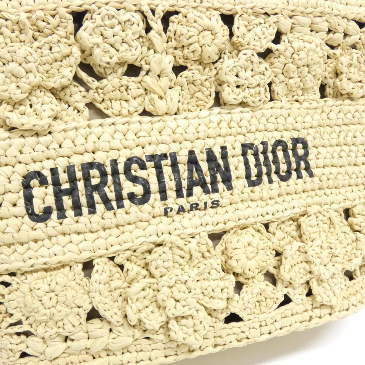 Christian Dior Panier Chapeau Raffia Bag