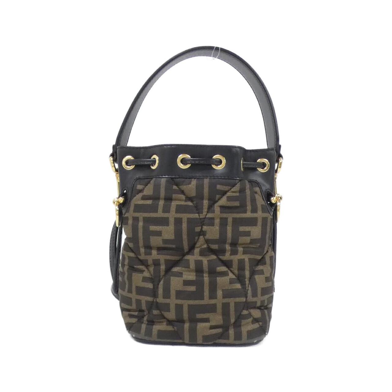 Fendi Mini Mon Tresor Polyester Silk Calf Shoulder Bag
