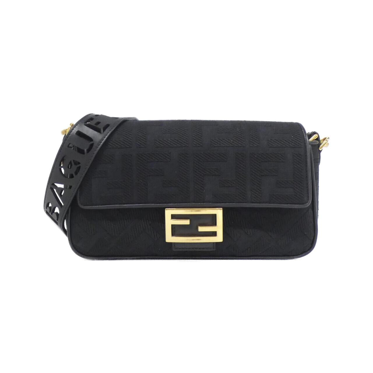 Fendi Baguette Canvas Shoulder Bag