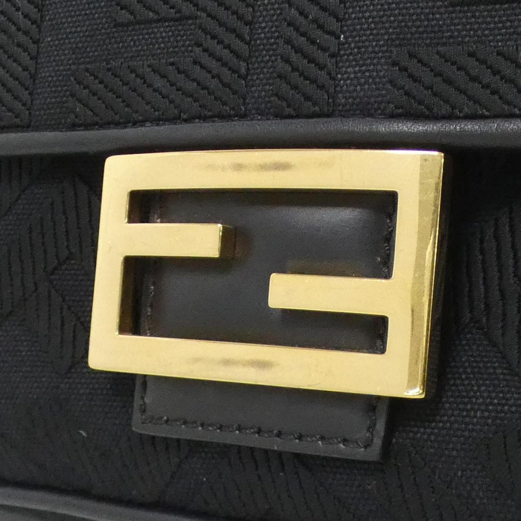 Fendi Baguette Canvas Shoulder Bag