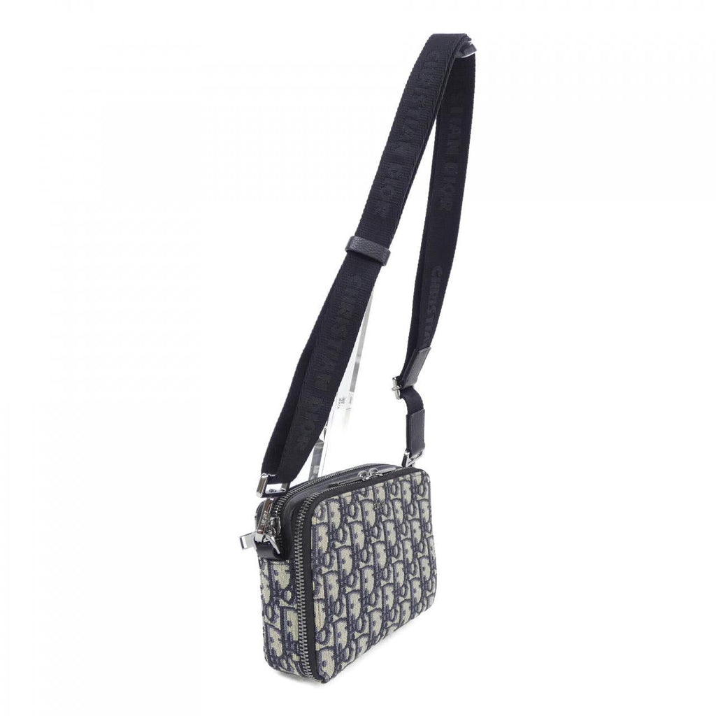 Dior Strap Zip Pouch Oblique Jacquard Bag