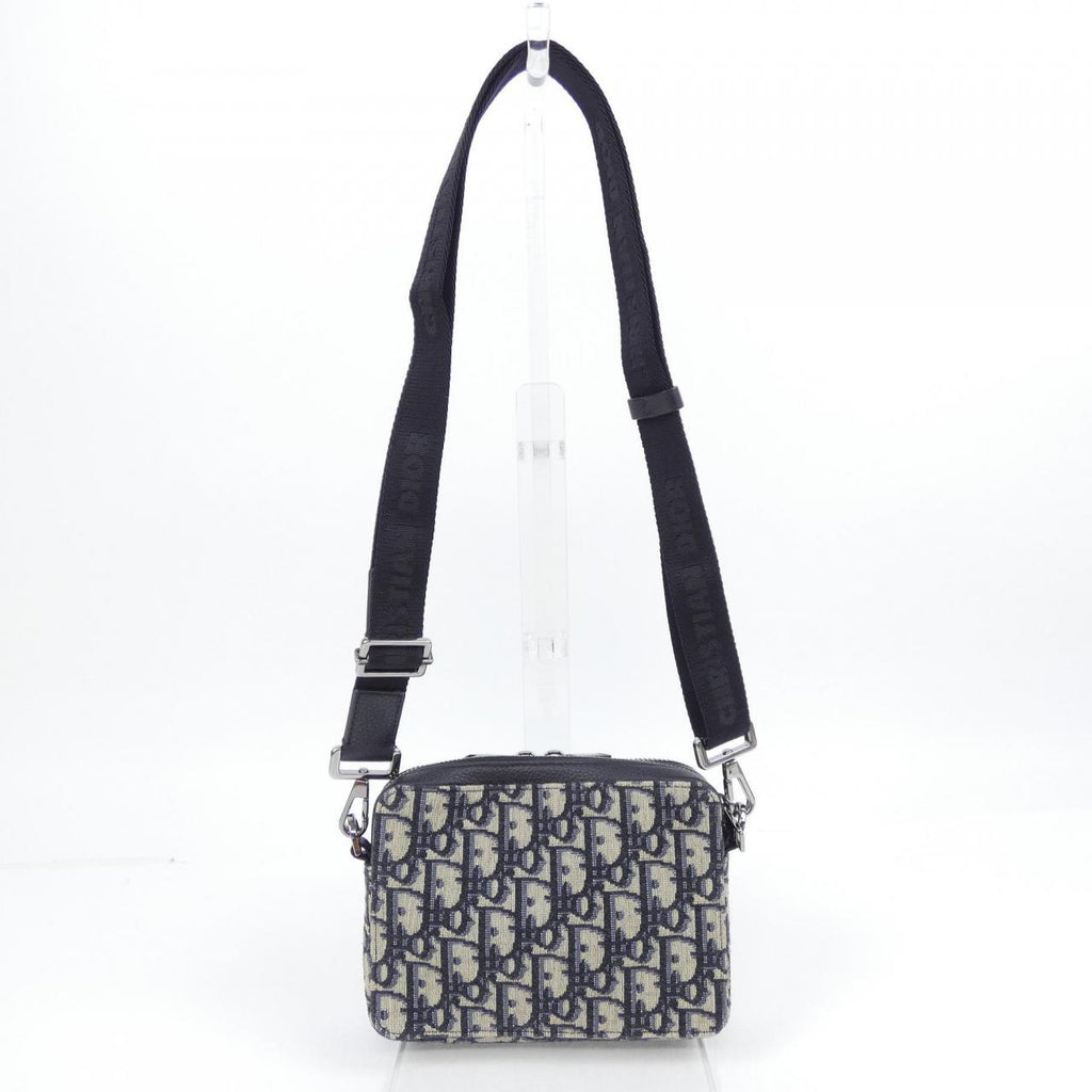 Dior Strap Zip Pouch Oblique Jacquard Bag