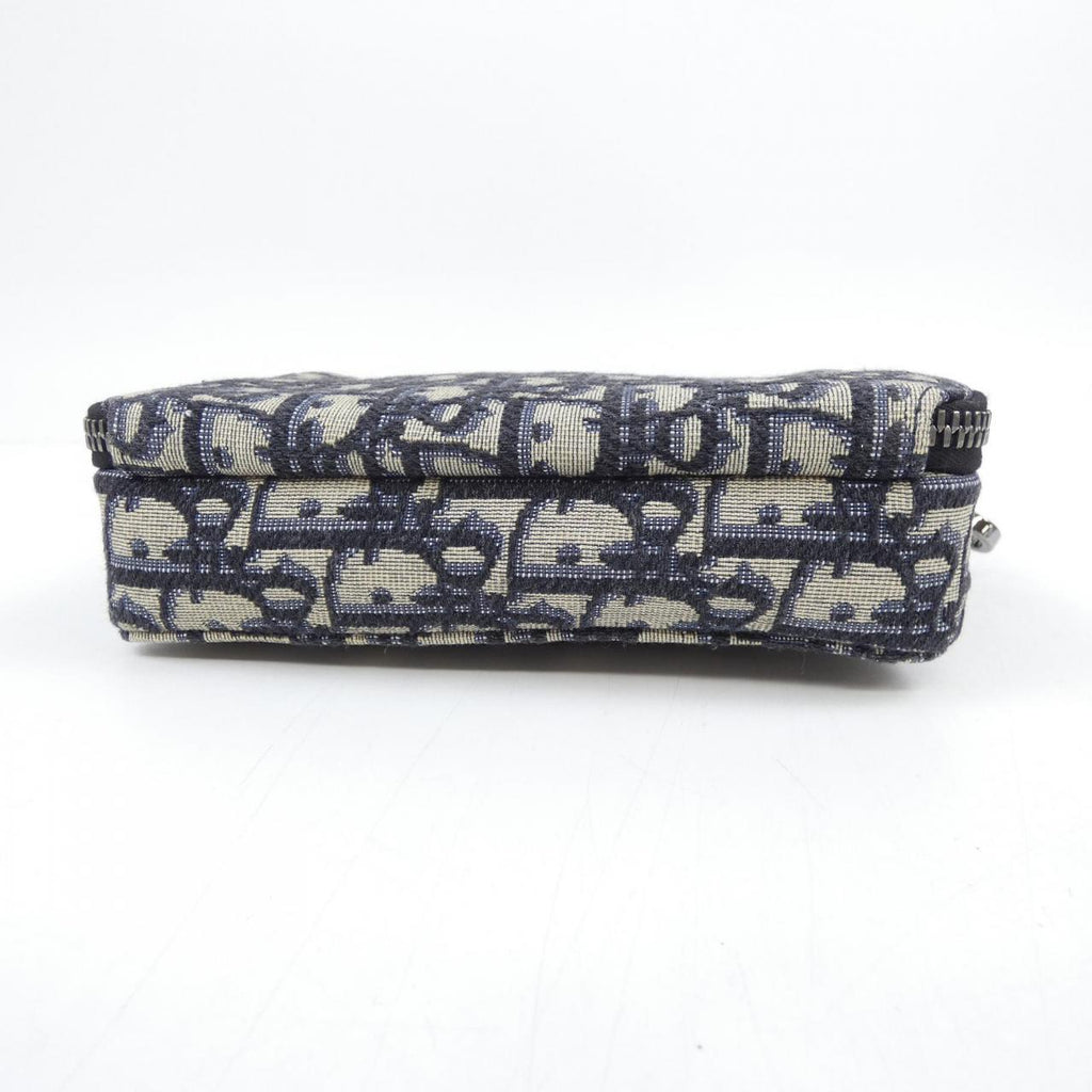 Dior Strap Zip Pouch Oblique Jacquard Bag