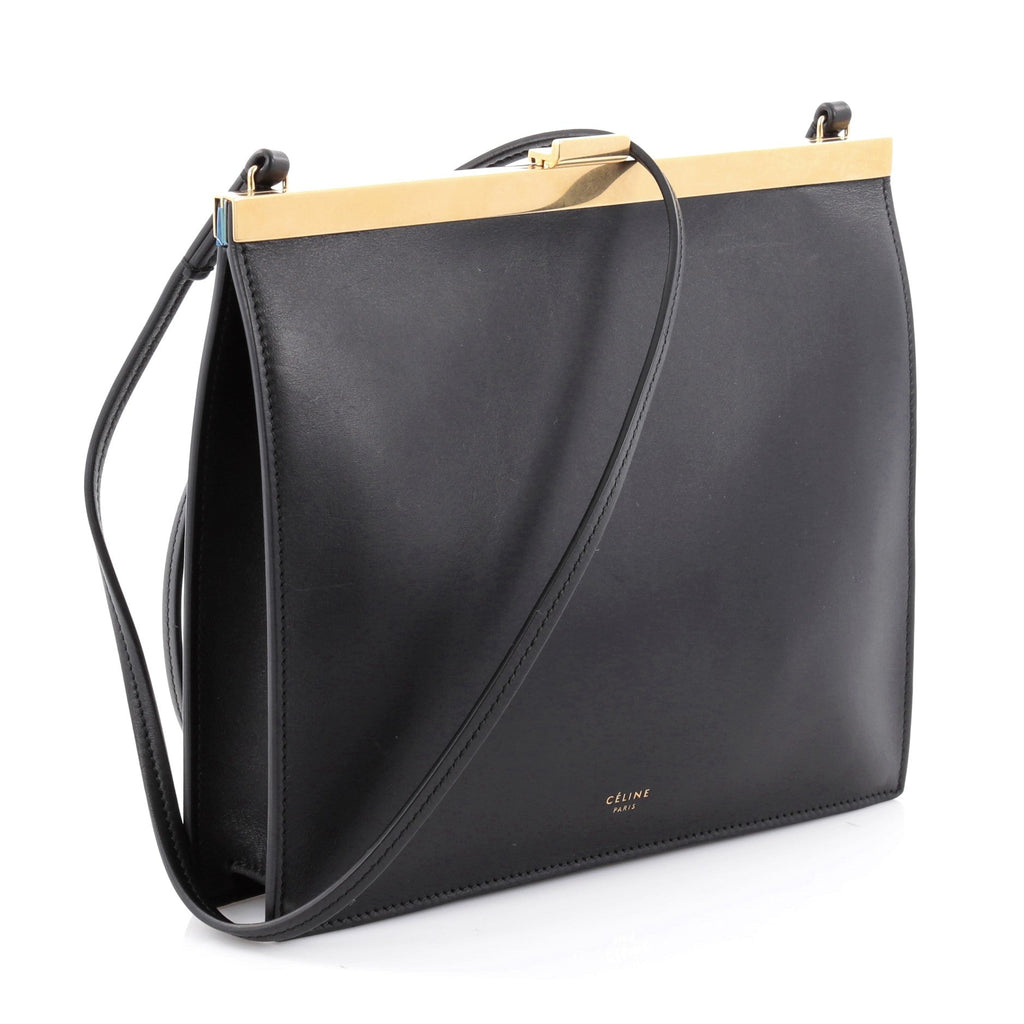 Clasp Crossbody Bag Leather Mini